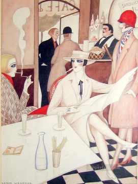 Cafe Gerda Wegener Oil Paintings